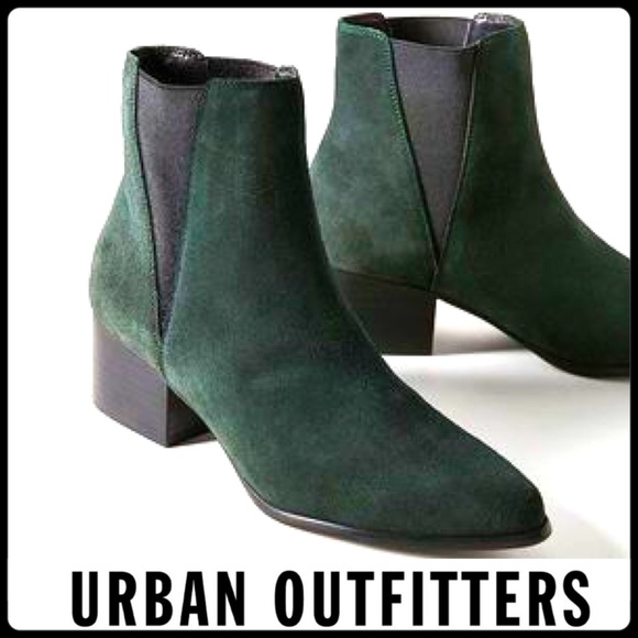 Urban Outfitters Shoes - UO green ankle booties